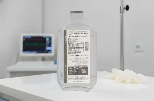 [12121] Sterile water for injection (WFI) w.c 1000 ML (PE)